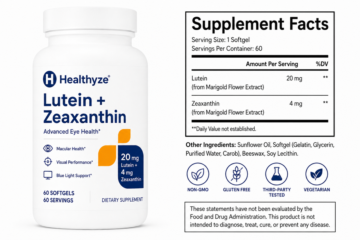 Healthyze Lutein + Zeaxanthin