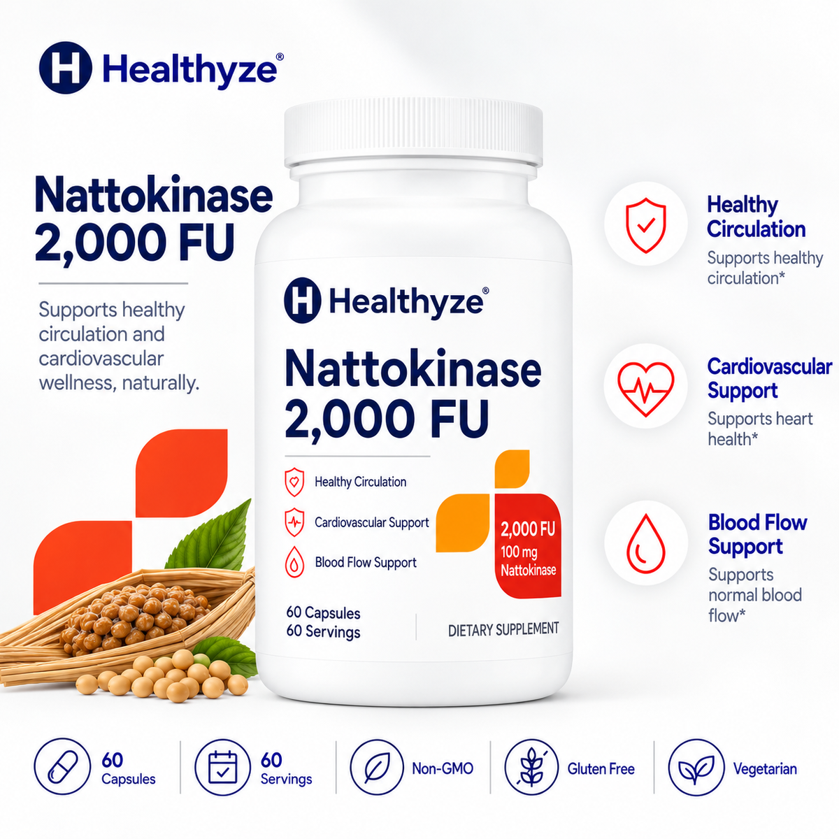 Healthyze Nattokinase 2,000 FU