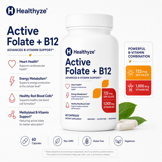 Healthyze Active Folate + B12