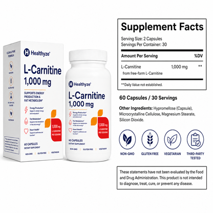 Healthyze L-Carnitine 1,000 mg