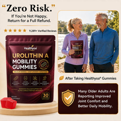 Urolithin A Mobility Gummies — Joint Comfort, Nerve Health & Cellular Energy Support | Move Easier. Feel Stronger. Live Freer. 💎 Save 40% Today