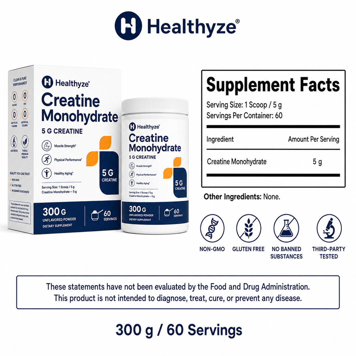 Healthyze Creatine Monohydrate